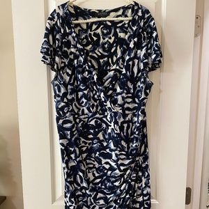 Ralph Lauren Blue and White Dress